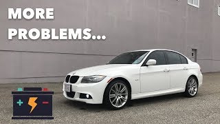 More BMW 335 Problems  E90 Battery Replacement [upl. by Aikemehs]