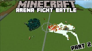 Warden Vs Snow Golem  Minecraft PE Arena Fight Battle Part 2  tagalog minecraft mobbattle [upl. by Boru729]