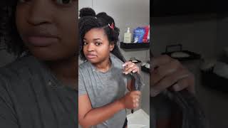 A bentonite clay mask is PERFECT for a hair reset naturalhair washday christian [upl. by Nicol]