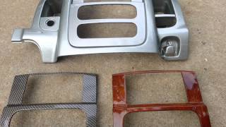 Dodge Ram double DIN bezels in hydrographics [upl. by Wolfgram341]