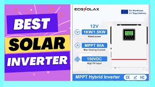 ECGSOLAX 1KW Hybrid Solar Inverter 12V 220V Pure [upl. by Yelda]