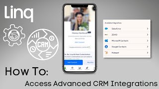 How To  Access Advanced CRM Integrations  LINQ PRO [upl. by Elvia]