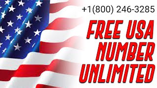 TOP 3 Website  Get FREE Unlimited USA Phone Number For online verifications [upl. by Hajin]