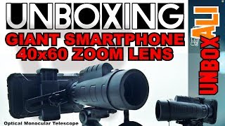 Giant 40x60 Phone Zoom Lens Optical Monocular Telescope [upl. by Hans543]