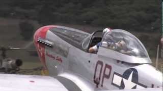 P51D Mustang Engine Sounds quotNo Musicquot  Merlin Engine Start Fly By Gun Port Whistle Sounds [upl. by Ardnuhs]