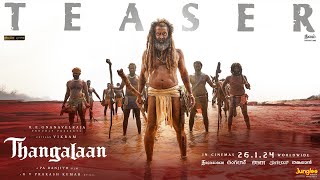 Thangalaan Telugu Teaser  Chiyaan Vikram  K E Gnanavelraja Pa Ranjith G V Prakash Kumar [upl. by Dlareme727]