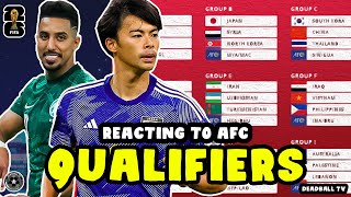 ASIA 2026 WORLD CUP QUALIFYING GROUPS REACTION [upl. by Aeslehc964]