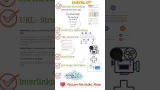 On page SEO Checklist  seo onpageseo digitalmarketing [upl. by Xymenes]