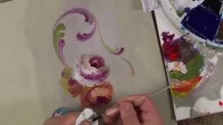 Hindeloopen Lessons A Palette of Flowers Book Video 2 [upl. by Ecnerolf392]