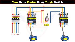 Two Motor Control Using Toggle Switch LearningEngineering [upl. by Aralomo]