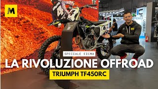 TRIUMPH TF450RC a Eicma 2024 [upl. by Ayeki]