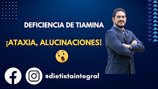 ¡Lo que debes saber sobre la deficiencia de tiamina 😯 [upl. by Llirpa498]