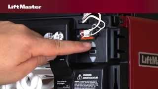 How to program travel on LiftMaster® Security20™ garage door opener [upl. by Haerle]