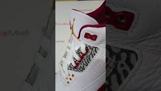 Jordan 3 Retro Cardinal Red review fyp shoes sneakerhead coolkicksmall fashionstyle [upl. by Bounds660]