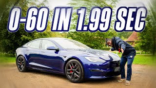 New 2023 TESLA Model S Plaid UK Review Unnecessarily Fast [upl. by Aneert]