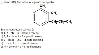 AROMÁTICOS MONONUCLEARESNOMENCLATURA E FORMULAÇÃOEXERCÍCIO 02 [upl. by Nutter998]