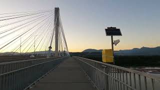 July 042024 Biking at Port Mann Bridge from East to West BC Canada [upl. by Adine25]