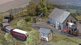 Morning showers at Pen Gwyn  An 009 model railway [upl. by Ylrac588]