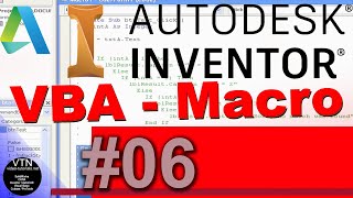 AutoDesk INVENTOR VBA 06  Data Type [upl. by Emyaj]