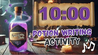 10 Minute Classroom Halloween Timer  English Writing Activity with Magical Music 🧙‍♀️✨ [upl. by Gaylene195]