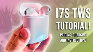 i7S TWS Charging and Pairing instructions How to pair i7s TWS Earbuds [upl. by Lipp97]