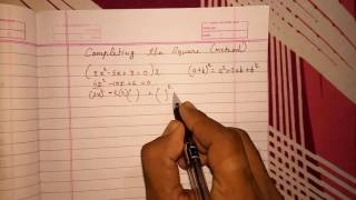 Completing the square method for quadratic equations algebra class 10 [upl. by Liana863]