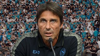 Conte quotSto conoscendo lambiente Napoli voglio dire una cosa ai tifosiquot [upl. by Dewain]