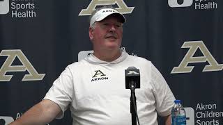 2024 Akron Zips Football  PostGame Press Conference vs Bowling Green  10424 [upl. by Narual895]