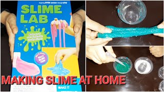 How to Make Slime at home I Making Slime from SLIME LAB kit Unboxing and Testing DIY 100 Working😱 [upl. by Henka961]