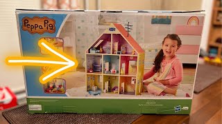 Peppa Pig Playhouse Amazon EXCLUSIVE  UnBoxing  Build [upl. by China170]