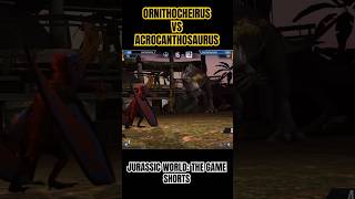 Ornithocheirus vs Acrocanthosaurus  Jurassic World The Game shorts [upl. by Laius]