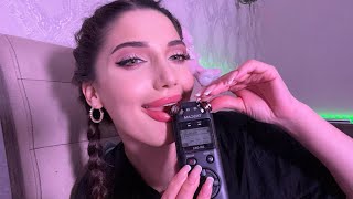 ASMR Tingly TASCAM mic Biting [upl. by Adlig]