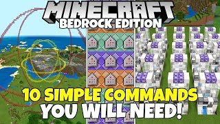 10 Simple amp Useful Commands You WILL NEED Minecraft Bedrock Edition [upl. by Mcclain]