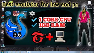 Smartgaga 36  best for low end pc  1 core cpu and 1gb ram  ff ob34 [upl. by Katonah160]