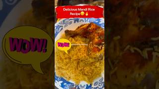 Weekend Special😱🔥Delicious Mandi Rice Recipe😋🔥shorts food youtubeshorts asmr [upl. by Iveson]