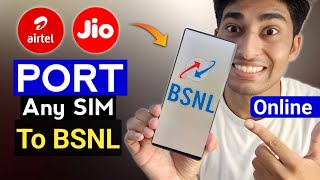 Port To BSNL SIM in 2024  How To Port Any Sim To BSNL [upl. by Adis]