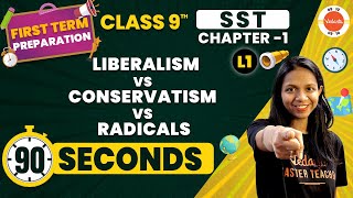 Liberalism vs Conservatism vs Radicals One Shot  Socialism and Russian Revolution  SST Class 9 [upl. by Lebar]