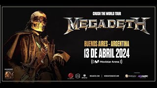 🔥MEGADETH en Argentina 2024  Movistar Arena [upl. by Doxia]