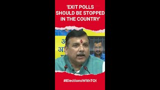 AAPs Sanjay Singh Calls For Exit Poll Ban BJP Misleading [upl. by Nicola]