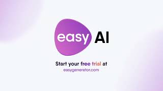 Easygenerators Course Builder powered by EasyAI [upl. by Middendorf]