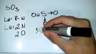 Notação de Lewis SO3 ligação quimica [upl. by Yzeerb]