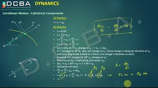 Lec 38  Curvilinear Motion  Cylindrical Components  Engineering Mechanics [upl. by Attah]