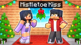 Our First Mistletoe KISS In Minecraft [upl. by Annaeed]