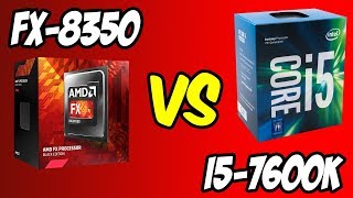 💥AMD FX8350 vs i57600K 🔥Benchmarks  Gaming Test 🎮 4K [upl. by Ransom]