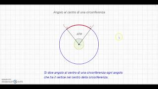 Angolo al centro di una circonferenza [upl. by Ahseryt]