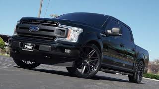 Rolling Tough Ford F150 on 24quot Velgen VFT9 Brushed Wheels  Visual Feast [upl. by Lechar622]