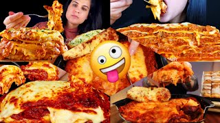 BEST CREAMY LASAGNA PASTA MUKBANG COMPILATION  BIG BITES LASAGNA EATING SHOW [upl. by Nork]