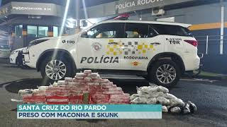 Preso com maconha e skunk em Santa Cruz do Rio Pardo [upl. by Anaizit346]