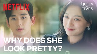 Pretty Kim Jiwon makes Kim Soohyuns heart race  Queen of Tears Ep 4  Netflix ENG SUB [upl. by Innavoig]