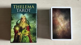 mini deck Thelema Tarot  Renata Lechner pocket deck [upl. by Jilly463]